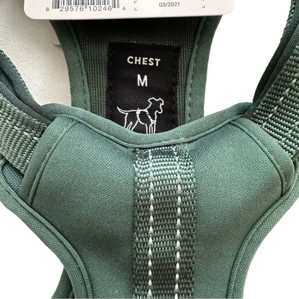 Boots & Barkley Dog Harness Reflective Comfort Green Size Medium Up To 50 Pounds